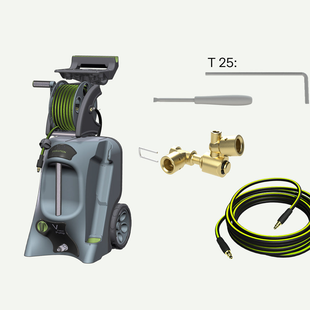 Evolution: Replace hose & swivel