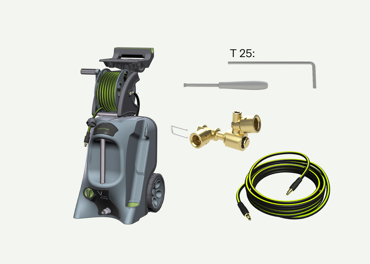 Evolution: Replace hose & swivel